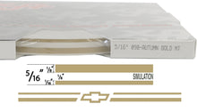 Large Bowtie Stripe Kit - 150' roll X 5/16" plus 6 Chevy Bowties avail in many colors