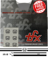 Large Honda Stripe Kit w/ 5/16" X150' roll - 6 Honda logos avail in many colors
