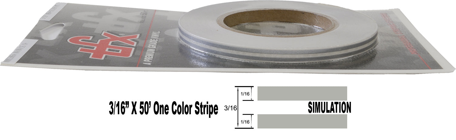Yellow & White Thin Stripe (50m x 50cm Roll)