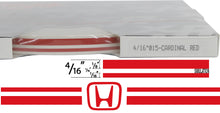 Large Honda Stripe Kit w/ 4/16" X 150' roll - 6 Honda logos avail in many colors