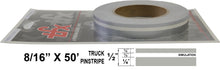 Half Inch Wide Truck Double PinStripe 1/2" x 50' Roll Accent Pinstripe Stripe 0083