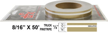 Half Inch Wide Truck Double PinStripe 1/2" x 50' Roll Accent Pinstripe Stripe 0083
