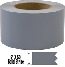 2" x 50' Two Inch Roll of Solid Premium Accent Stripe in many colors