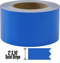 2" x 50' Two Inch Roll of Solid Premium Accent Stripe in many colors