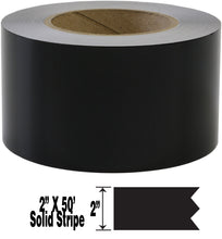 2" x 50' Two Inch Roll of Solid Premium Accent Stripe in many colors