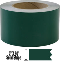 2" x 50' Two Inch Roll of Solid Premium Accent Stripe in many colors