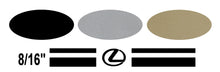 Stripe Kits for Lexus avail in 3 colors and 3 stripe configurations