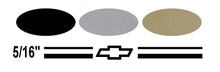 Stripe Kits for Chevy Bowties avail in 3 colors and 3 stripe configurations