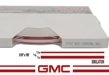 Large GMC Stripe Kit w/ 5/16" X 150' roll - 6 GMC logos avail in many colors