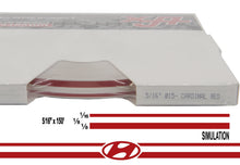 Large Hyundai Stripe Kit w/ 5/16" X 150' roll - 6 Hyundai logos avail in many colors