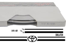Large Toyota Stripe Kit w/ 5/16" X 150' roll - 6 Toyota logos avail in many colors