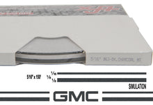 Large GMC Stripe Kit w/ 5/16" X 150' roll - 6 GMC logos avail in many colors