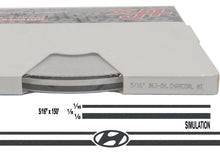 Large Hyundai Stripe Kit w/ 5/16" X 150' roll - 6 Hyundai logos avail in many colors