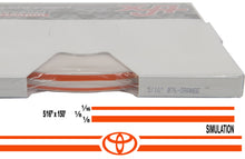 Large Toyota Stripe Kit w/ 5/16" X 150' roll - 6 Toyota logos avail in many colors
