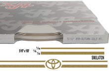 Large Toyota Stripe Kit w/ 5/16" X 150' roll - 6 Toyota logos avail in many colors