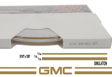 Large GMC Stripe Kit w/ 5/16" X 150' roll - 6 GMC logos avail in many colors