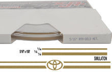 Large Toyota Stripe Kit w/ 5/16" X 150' roll - 6 Toyota logos avail in many colors