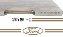 Large Ford Stripe Kit w/ 3/16" X150' roll - 6 Ford logos avail in many colors