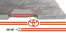 Large Toyota Stripe Kit w/ 3/16" X150' roll - 6 Toyota logos avail in many colors