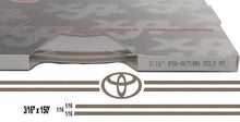 Large Toyota Stripe Kit w/ 3/16" X150' roll - 6 Toyota logos avail in many colors