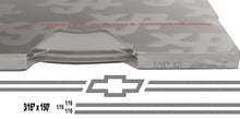 Large Chev Bowtie Stripe Kit w/ 3/16" X150' roll - 6 Chev Bowtie logos avail in many colors