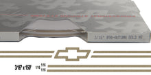 Large Chev Bowtie Stripe Kit w/ 3/16" X150' roll - 6 Chev Bowtie logos avail in many colors