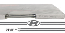 Large Hyundai Stripe Kit w/ 3/16" X150' roll - 6 Hyundai logos avail in many colors