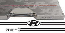 Large Hyundai Stripe Kit w/ 3/16" X150' roll - 6 Hyundai logos avail in many colors