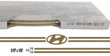 Large Hyundai Stripe Kit w/ 3/16" X150' roll - 6 Hyundai logos avail in many colors