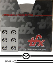 Large Mazda Stripe Kit w/ 3/16" X150' roll - 6 Mazda logos avail in many colors