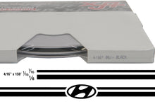 Large Hyundai Stripe Kit w/ 4/16" X 150' roll - 6 Hyundai logos avail in many colors