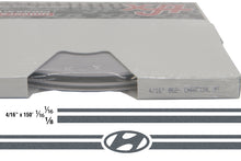 Large Hyundai Stripe Kit w/ 4/16" X 150' roll - 6 Hyundai logos avail in many colors