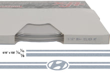 Large Hyundai Stripe Kit w/ 4/16" X 150' roll - 6 Hyundai logos avail in many colors