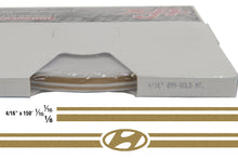 Large Hyundai Stripe Kit w/ 4/16" X 150' roll - 6 Hyundai logos avail in many colors