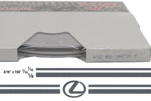 Large Lexus Stripe Kit w/ 4/16" X 150' roll - 6 Lexus logos avail in many colors