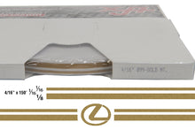 Large Lexus Stripe Kit w/ 4/16" X 150' roll - 6 Lexus logos avail in many colors