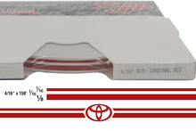 Large Toyota Stripe Kit w/ 4/16" X 150' roll - 6 Toyota logos avail in many colors
