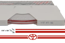 Large Toyota Stripe Kit w/ 4/16" X 150' roll - 6 Toyota logos avail in many colors
