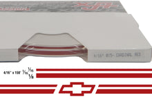 Large Chevy Stripe Kit w/ 4/16" X 150' roll - 6 Bowtie logos avail in many colors