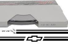 Large Chevy Stripe Kit w/ 4/16" X 150' roll - 6 Bowtie logos avail in many colors