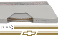 Large Chevy Stripe Kit w/ 4/16" X 150' roll - 6 Bowtie logos avail in many colors