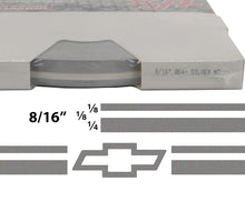 Large Chevy Truck Stripe Kit w/ 8/16" X150' roll - 6 Bowtie logos avail in many colors
