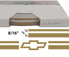 Large Chevy Truck Stripe Kit w/ 8/16" X150' roll - 6 Bowtie logos avail in many colors