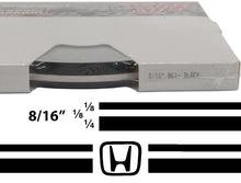 Large HONDA Truck Stripe Kit w/ 8/16" X150' roll - 6 HONDA logos avail in many colors