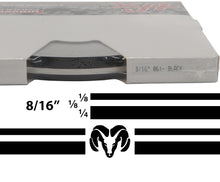 Large Dodge Truck Stripe Kit w/ 8/16" X150' roll - 6 RamHead logos avail in many colors