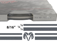 Large Dodge Truck Stripe Kit w/ 8/16" X150' roll - 6 RamHead logos avail in many colors