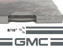 Large GMC Truck Stripe Kit w/ 8/16" X150' roll - 6 GMC logos avail in many colors
