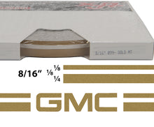 Large GMC Truck Stripe Kit w/ 8/16" X150' roll - 6 GMC logos avail in many colors