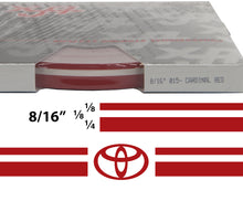 Large Toyota Truck Stripe Kit w/ 8/16" X150' roll - 6 Toyota logos avail in many colors