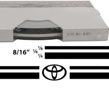 Large Toyota Truck Stripe Kit w/ 8/16" X150' roll - 6 Toyota logos avail in many colors